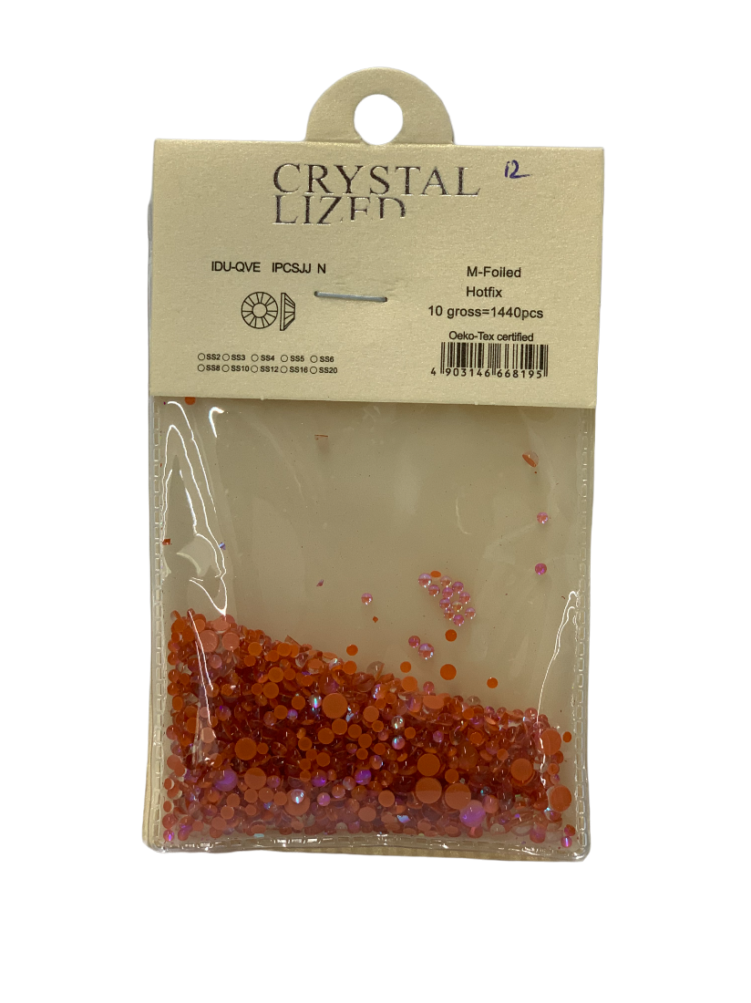 Crystal Nail Art Orange PCS1440 Mix